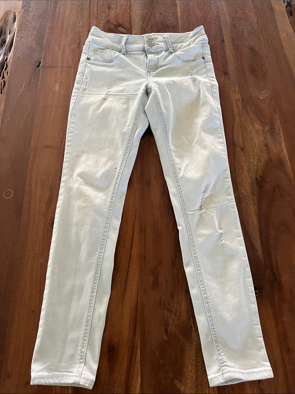 Mudd girls Skinny Jeans in Light Cream